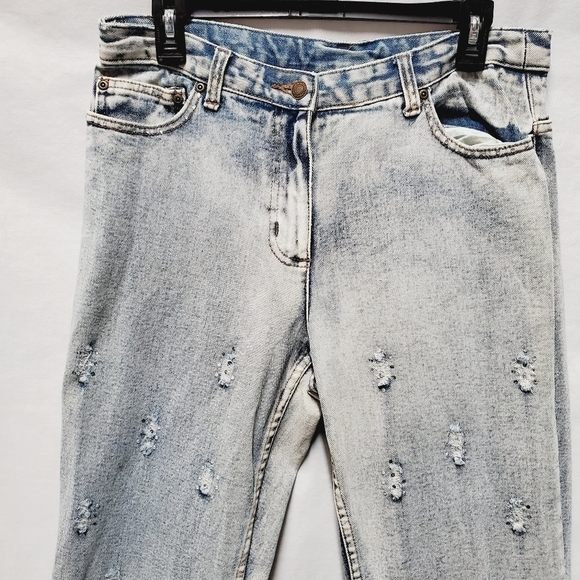 Jeanology Collection acid washed jeans 32"  Waist - Picture 2 of 9